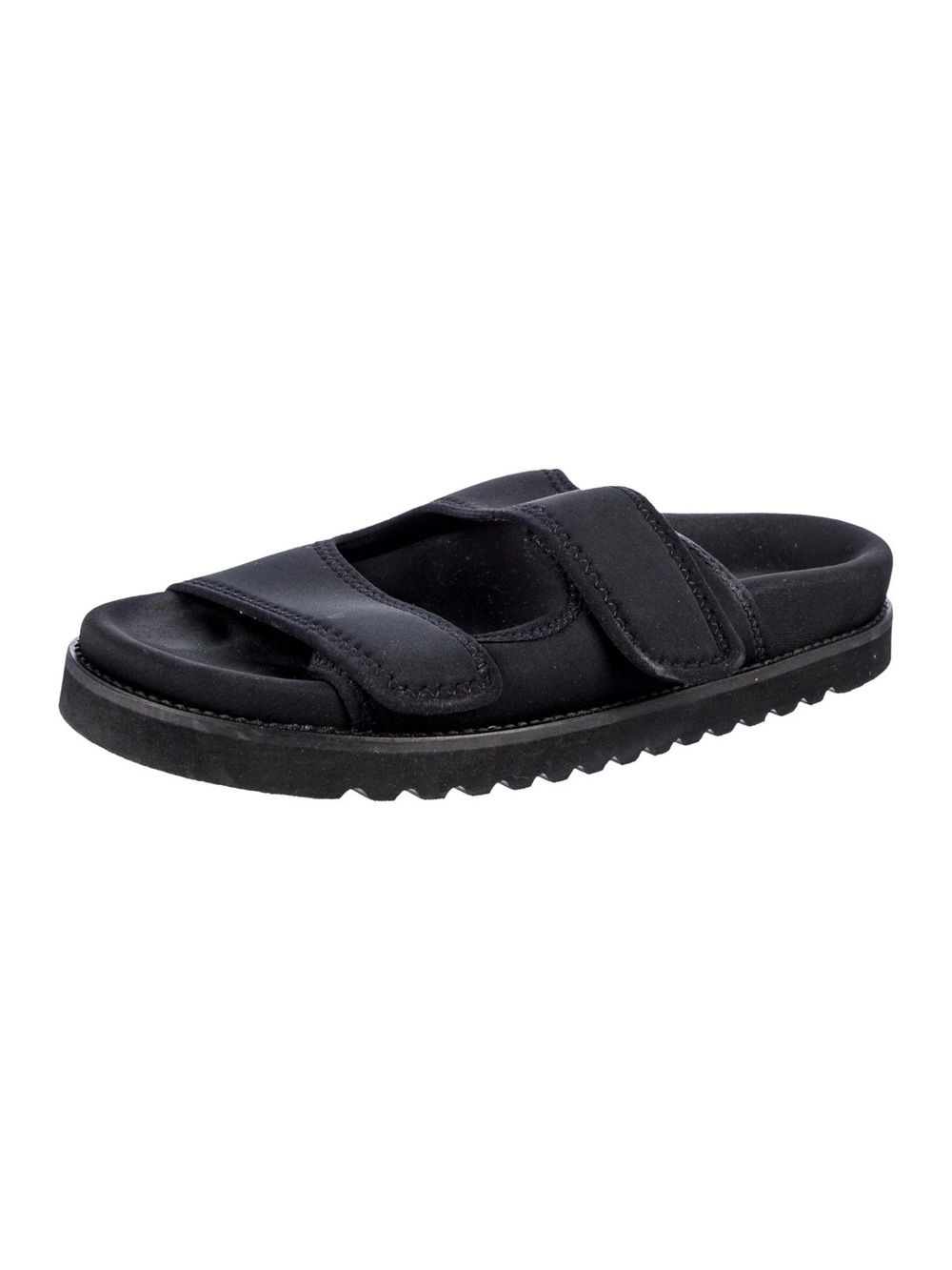 NWT 7.5 Jenni Kayne Women's Black Neoprene Double-Strap Slide Sandals Comfy